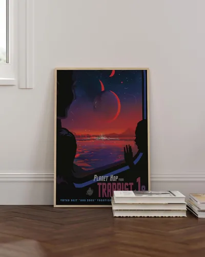 Miniatura 4 de HAUS AND HUES Póster de arte futurista, carteles espaciales, carteles de la NASA, arte retro de ciencia ficción, arte de pared espacial vintage