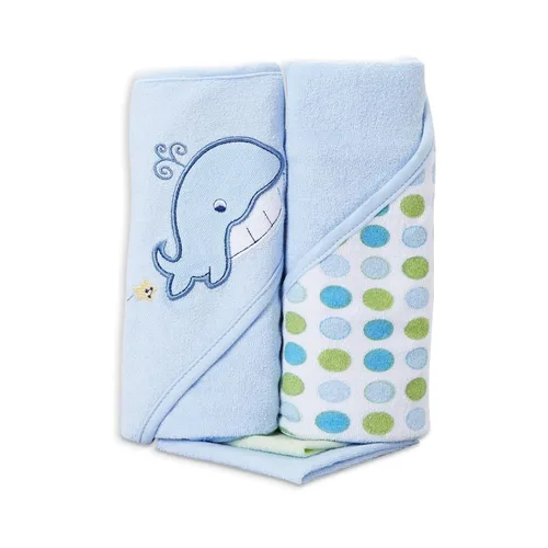 Miniatura 2 de Spasilk Toalla de baño con capucha y toallitas, azul dinosaurio, 2
