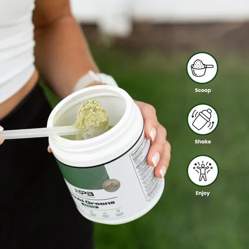 Miniatura 5 de Nature's Pure Blend Super Greens Powder - Suplementos en polvo orgánicos de superalimentos verdes para jugo y batido verde - Probiótico - Mezcla