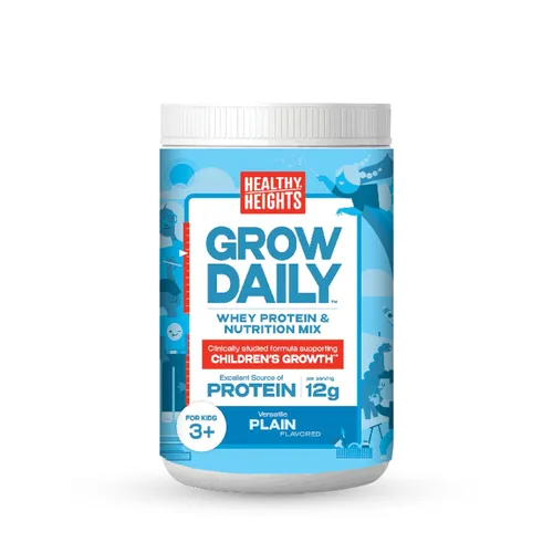 Miniatura 9 de Healthy Heights Grow Daily Kids - Mezcla de bebida proteica (chocolate) - Batido alto en proteínas para niños de 3 años, 10.6 onzas