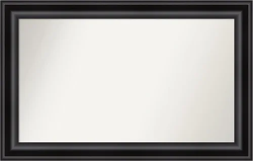 Miniatura 293 de Amanti Art Espejo personalizado, espejo de baño negro puente, espejo de pared o espejo de tocador de baño sobre el fregadero (26 x 26 pulgadas)