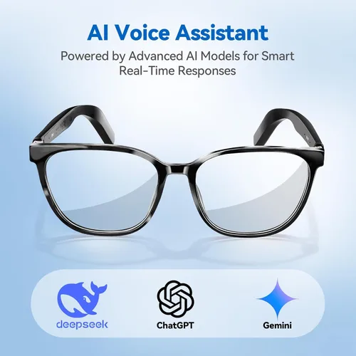 Miniatura 2 de Gafas inteligentes AI para hombres y mujeres – Alimentadas por ChatGPT, Traducción en tiempo real, Gafas Bluetooth con lente fotocromática, música