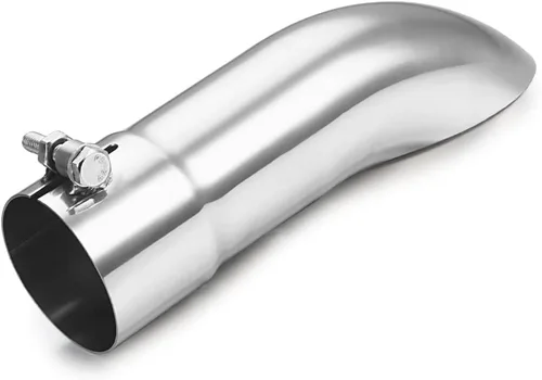 Miniatura 9 de A-KARCK Punta de escape abatible de 2 pulgadas de entrada, punta de tubo de escape pulida con entrada de 2 pulgadas/salida de 2.25 pulgadas