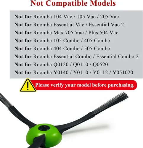 Miniatura 3 de 6 Pack de cepillos laterales de repuesto compatibles con iRobot Roomba i & j & e Series Todos los modelos, accesorios de cepillos de barrido
