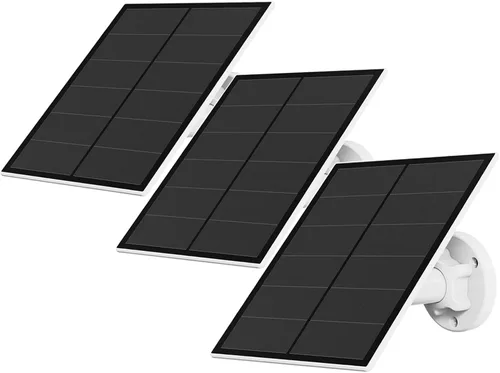 Miniatura 9 de Panel solar para cámara de seguridad, panel solar USB de 5 W para micro USB y puerto USB-C para cámara de batería recargable al aire libre, paneles