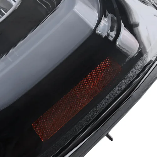 Miniatura 8 de SPEC-D TUNING Faros de proyector LED de tubo negro Compatible con 2014-2015 GMC Sierra 1500 2015-2019 2500HD 3500HD Ensamblaje de faros izquierdo +