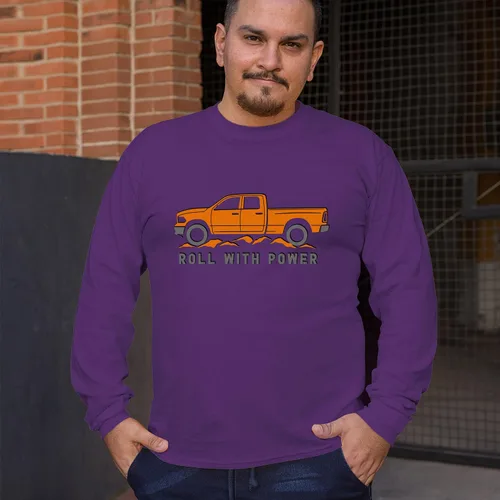 Miniatura 88 de Tee Hunt Camisetas gráficas y camisetas sin mangas para hombre Roll with Power Pickup Truck