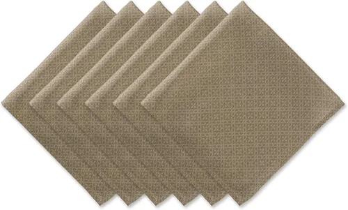 Miniatura 18 de DII Colección de mesa para interior/exterior con agujero para sombrilla con cremallera, lavable a máquina, celosía tonal, mantel, 60 pulgadas