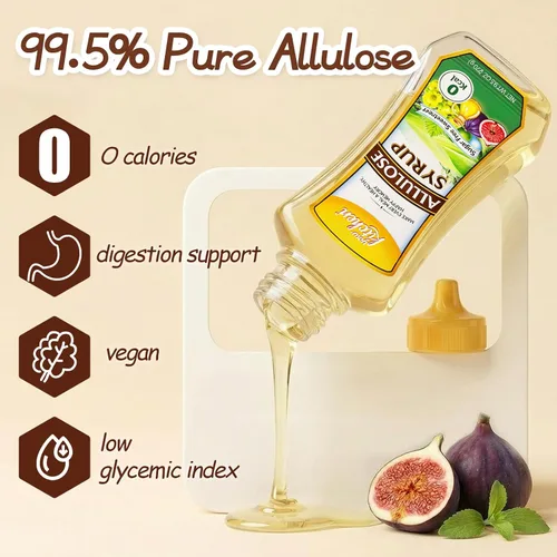 Miniatura 4 de Your Kitchen Jarabe de alulosa de 9.5 onzas líquidas – Alulosa 99.5%, edulcorante cero calorías, dieta cetogénica, edulcorante de alulosa apto