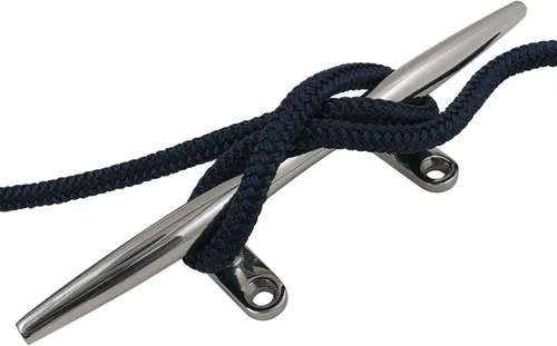 Miniatura 3 de SHENGHUISS Tacos de amarre de acero inoxidable 316 con base abierta para barco, cubierta, gancho, yate (10 pulgadas, 2 unidades)