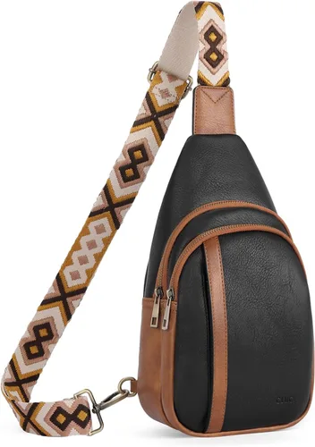 Bolsos cruzados CLUCI para mujer y hombre, bolso bandolera de cuero, mochila de cuerpo cruzado para mujer, regalos para mujeres, cumpleaños, único