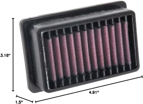 Miniatura 5 de K&N Filtro de aire del motor: Alto rendimiento, Filtro de aire Powersport: Se adapta a MOTO 1991-2019