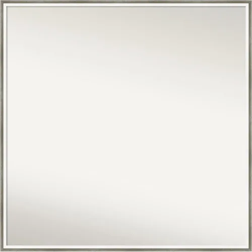 Miniatura 126 de Amanti Art Espejo de baño plateado para sobre el fregadero, 33 x 45 pulgadas, espejo de tocador rectangular blanco plateado y plateado, marco
