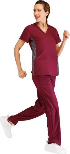 Miniatura 4 de Minty Mint - Conjunto de ropa médica para mujer, cuello en V, con paneles de ventilación, XS
