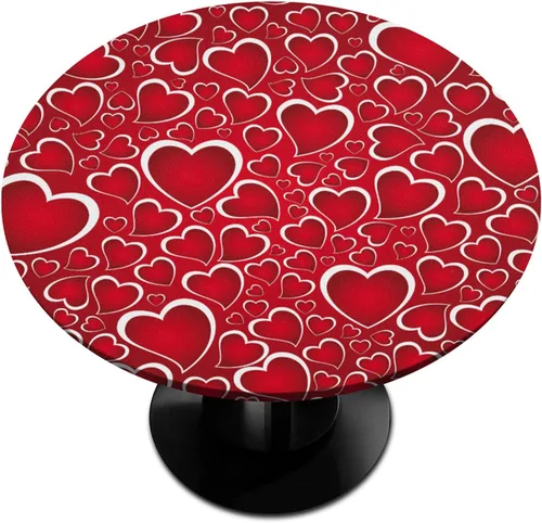Miniatura 17 de Mantel redondo con diseño de huevos coloridos de Pascua, con borde elástico, impermeable, lavable, para cocina, fiestas, bodas, interiores