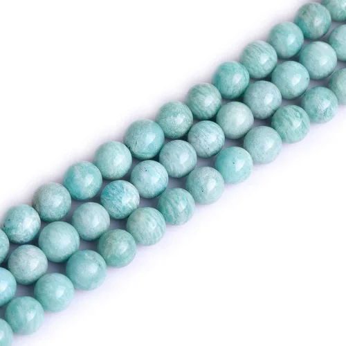 Miniatura 129 de GEM-Inside - Cuentas sueltas de ágata verde con bandas de energía natural, cuentas de energía natural para hacer joyas, 0.315 in, redondas, 15 Ágata
