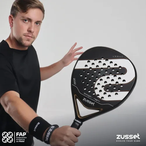 Miniatura 7 de Pala de Padel Strength 2025 Pala de Padel de forma redonda avanzada Balance medio de 12.87 oz para consistencia y precisión Cara de carbono