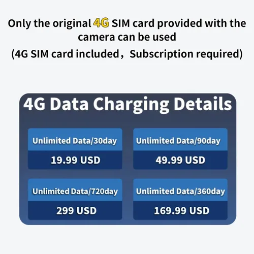 Miniatura 9 de Cámaras 4G de doble lente para seguridad del hogar, cámara inteligente de seguridad panorámica/inclinable, para exteriores/interiores, visión