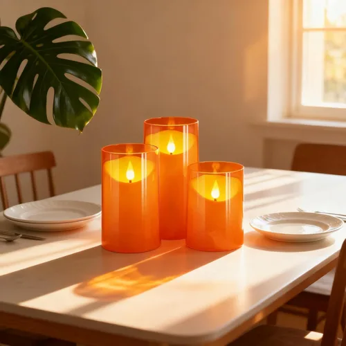 Miniatura 4 de NURADA Velas sin llama con temporizadores remotos, mecha 3D, funciona con pilas, velas falsas eléctricas LED realistas para Halloween, mesas de cena