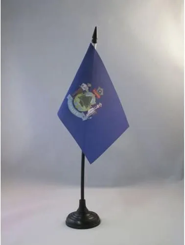 Miniatura 18 de Bandera de mesa de Colorado de 4 x 6 pulgadas, bandera de escritorio del estado de Colorado de EE. UU., 5.9 x 3.9 in, palo y base de plástico negro