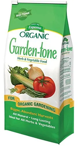 Espoma Garden-Tone - Alimento vegetal, fertilizante natural y orgánico para una cosecha abundante, 4 libras, paquete de 2