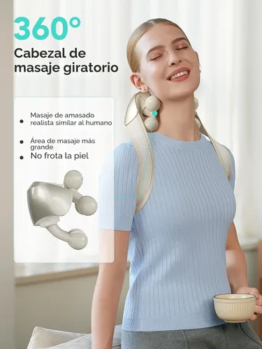 Miniatura 2 de SKG H7 Ultra Masajeador de cuello para aliviar el dolor de tejido profundo, inalámbrico, regalos del día del padre, masajeador de hombros Shiatsu