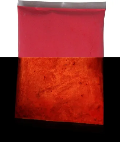 Miniatura 21 de Polvo de pigmento fluorescente de aluminio de estroncio invisible neutro que brilla en la oscuridad, luz negra UV libre de polvo