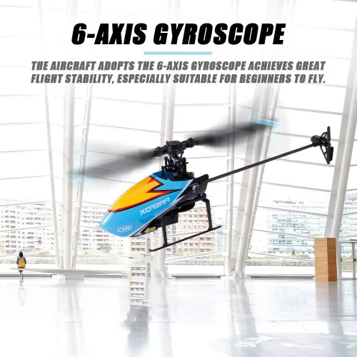 Miniatura 5 de GoolRC C129 Helicóptero RC, Helicóptero de control remoto de 4 canales 2.4Ghz con giroscopio de 6 ejes, Avión RC sin alerones con mantenimiento