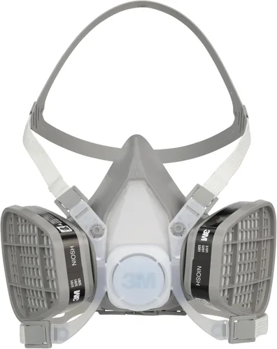 3M Respirador desechable de media cara, vapor orgánico, aprobado por NIOSH, ligero, premontado, sin mantenimiento