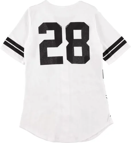 Miniatura 2 de Disney Camiseta de béisbol de Mickey Mouse con botones para mujer, diseño de Mickey y Minnie Mouse