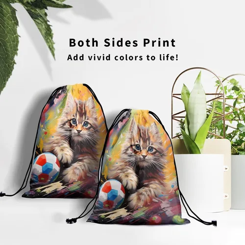 Miniatura 112 de Bolsa de agarre de gimnasia de piel de animal, bolsa de gimnasia con cordón ajustable, bolsa de cuerda para fauna silvestre, Mariposas Galaxy