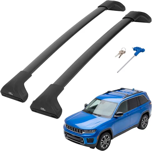 Miniatura 19 de JOYTUTUS Barras transversales de techo con cerradura compatibles con Chevy Chevrolet Traverse 2022-2026, barras transversales antióxido de aluminio