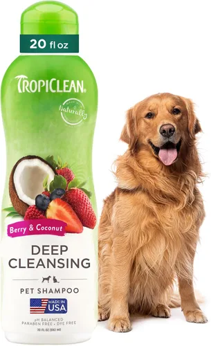 Miniatura 21 de TropiClean - Champús para mascotas fabricados en Estados Unidos, Blanqueamiento, Azul