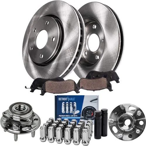 Miniatura 110 de Detroit Axle - Rotores de freno para Chrysler 200 2015 2016 2017, Rotores de freno de disco de reemplazo: 12.01" pulgadas delantero y 10.95
