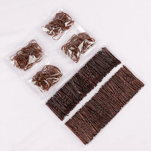 Miniatura 11 de 200 horquillas para el cabello en forma de U con caja de almacenamiento (2.36 pulgadas, 2 pulgadas), horquillas para moños para mujeres, niños