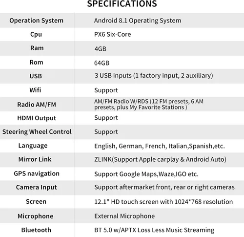 Miniatura 3 de LINKSWELL - Unidad principal de repuesto para radio Android para Silverado y Sierra 2014 a 2019 estéreo de automóvil 4 GB +64 GB de navegación