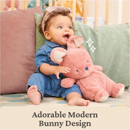 Miniatura 4 de GUND Baby Oh So Snuggly Bunny Animal de Peluche, Juguete de Conejito para Niños Pequeños, Rosa Polvoriento, 12.5