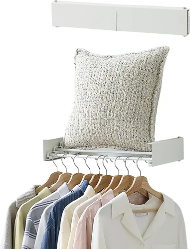 RFOUO Estante de secado de ropa, colgador de ropa sucia, estante de secado montado en la pared para lavandería, estante de secado plegable para