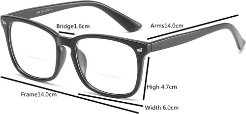 Miniatura 5 de Gafas de lectura bifocales retro simples y cómodas lentes de lectura bifocales