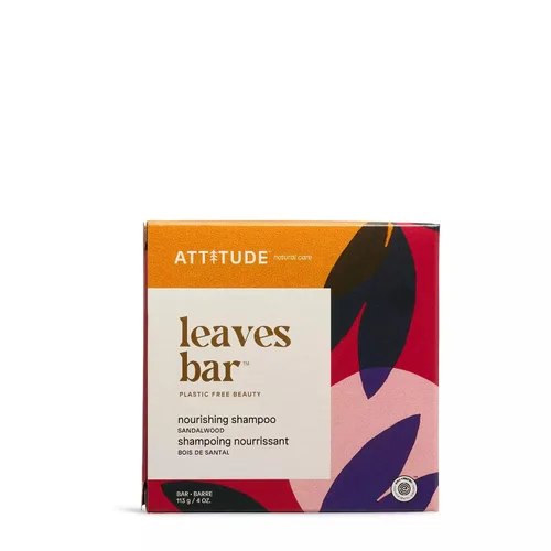 ATTITUDE Barra de champú nutritiva, origen natural, para cabello suave y de aspecto saludable, aceite de aguacate, ingredientes verificados y