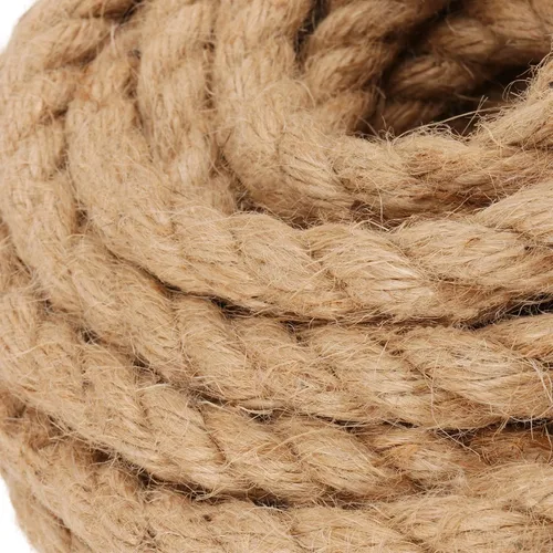 Miniatura 3 de Cuerda de yute natural de 100 pies y 1/2 pulgada de grosor, cuerda de cáñamo fuerte de 0.472 in x 98.4 ft, cuerda gruesa para jardinería