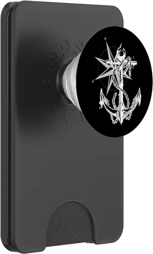 Miniatura 8 de Diseño de brújula Anker náutico marítimo PopSockets PopGrip intercambiables