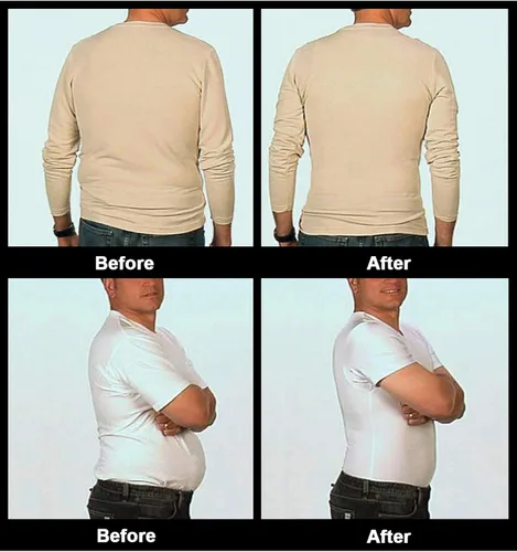 Miniatura 6 de Insta Slim musculosa de compresión muscular (Int) para hombre
