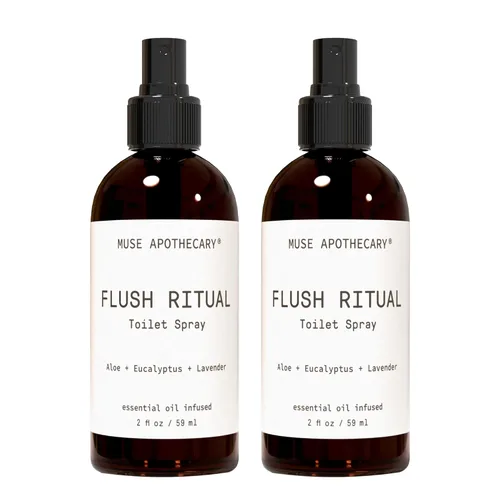 Miniatura 67 de Muse Apothecary Flush Ritual - Aerosol para inodoro aromático y refrescante, usar antes de ir, 2 onzas, infundido con aceites esenciales naturales