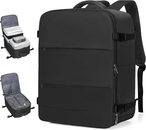 Miniatura 49 de coofay Mochila de viaje, para laptop, unisex, aprobada para aviones, bolsa de mano, equipaje, para artículos personales, para debajo del asiento