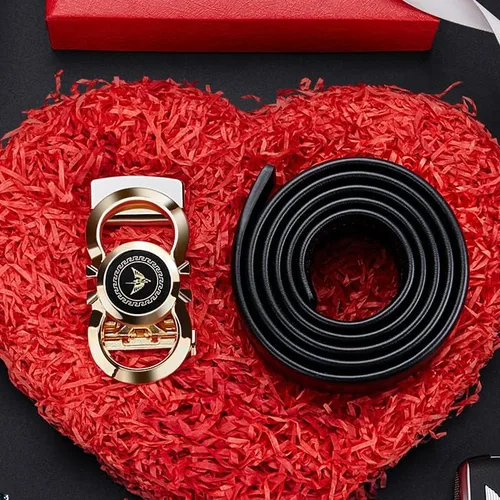 Miniatura 4 de VANNANBA Ratchet Leather Belt for MenFashion Belt Men Automatic Bucklewith Elegant Gift Box