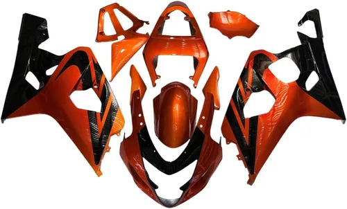 Miniatura 13 de Kit de carenado de plástico ABS para Suzuki 2004 2005 GSXR600 GSXR750 K4, carenados de inyección, kit de carrocería completa Rojo Negro