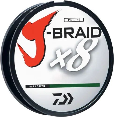 Miniatura 12 de Línea Trenzada Redonda Tejida de 8 Hilos Daiwa J-Braid 300M