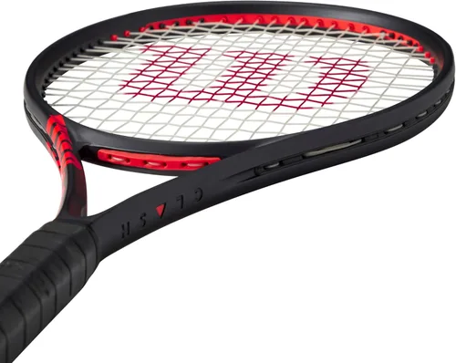 Miniatura 5 de Wilson Clash 100 V3 - Raqueta de tenis de rendimiento para adultos, tamaño de agarre de 2-4 1/4 pulgadas, ensartada con Sensation 16 Natural