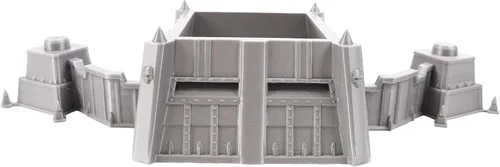 Miniatura 7 de Tabletop Terrain Fortificación blindada por escenario de guerra para juegos de guerra y juegos de rol Miniaturas de 1.102 in y 1.260 in